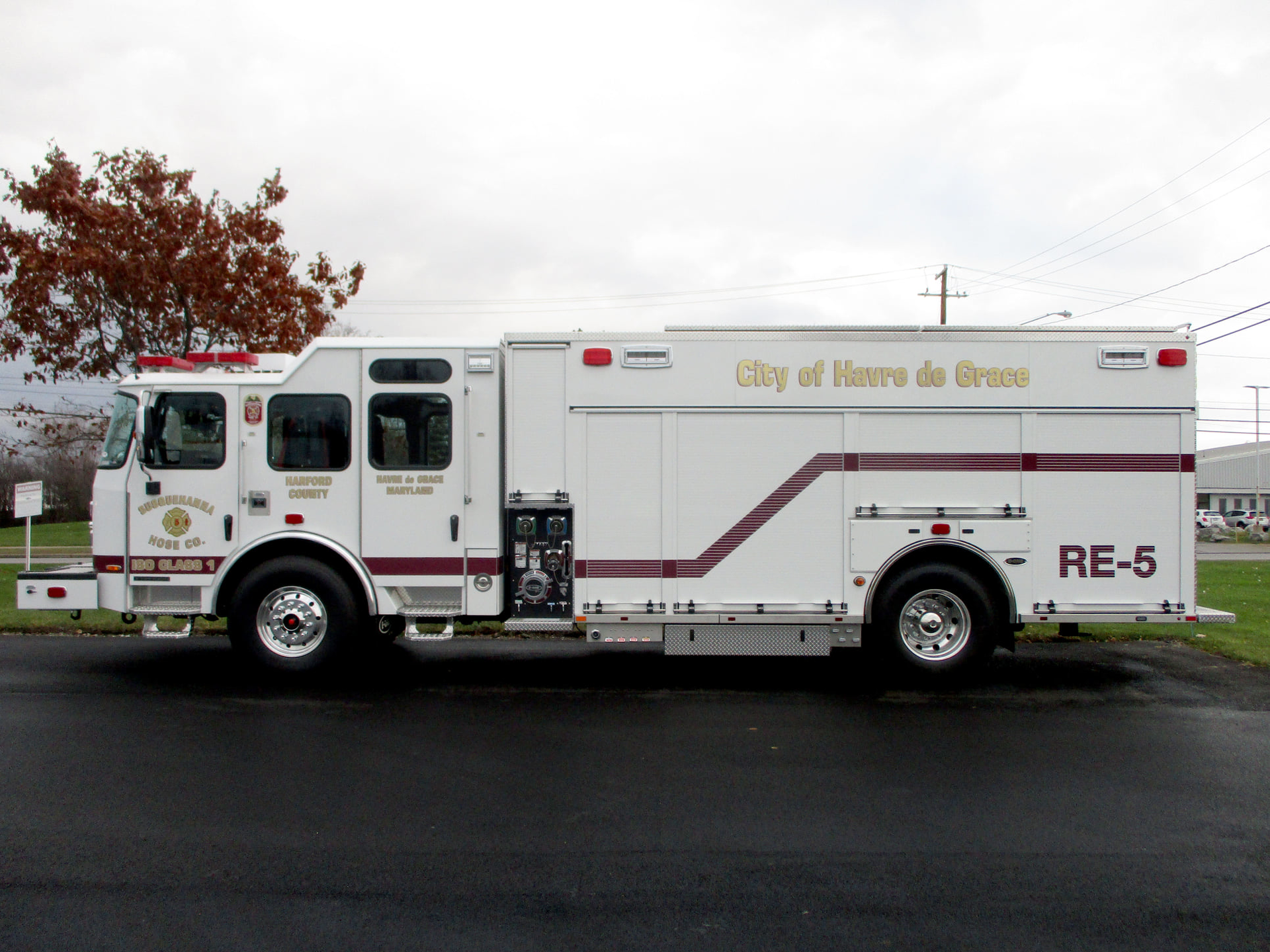 The Susquehanna Hose Company in Havre De Grace has taken delivery of a custom-built E-One stainless steel pumper.