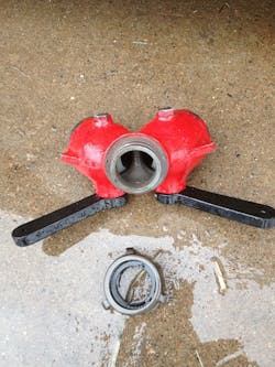 Use of a single hoseline to supply the primary attack and backup lines with a single hoseline should be avoided. Failure of an appliance could cause water loss in both hoselines. Use of a single hoseline to supply the primary attack and backup lines with a single hoseline should be avoided. Failure of an appliance could cause water loss in both hoselines.