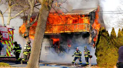 Firefighters arrived to heavy fire conditions at a dwelling fire in Brick Township.
