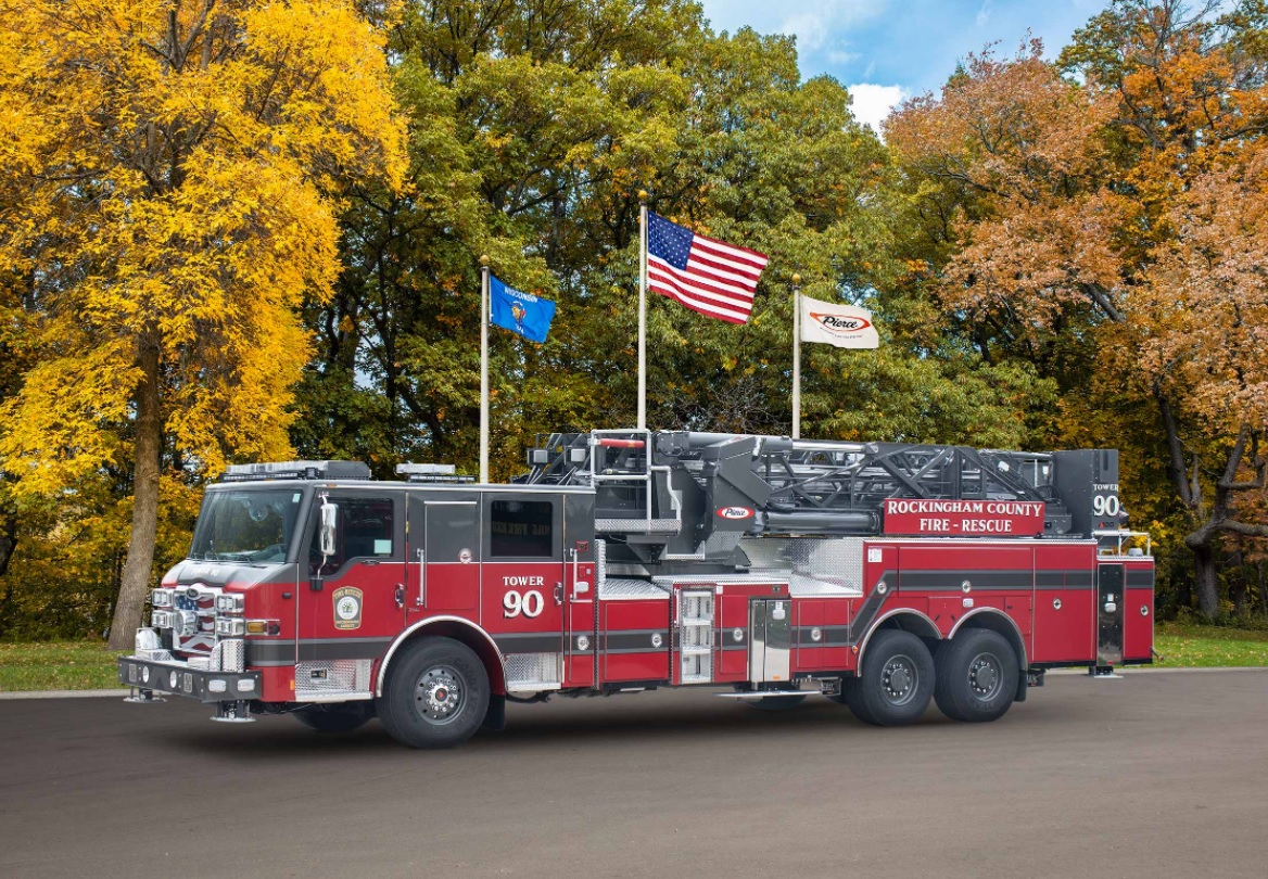 The Rockingham County Department of Fire and Rescue has taken delivery of a custom-built Pierce Ascendant Aerial.