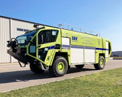 The Salisbury Regional Airport has taken delivery of an Oshkosh Airport Products 4x4 Striker ARFF vehicle.