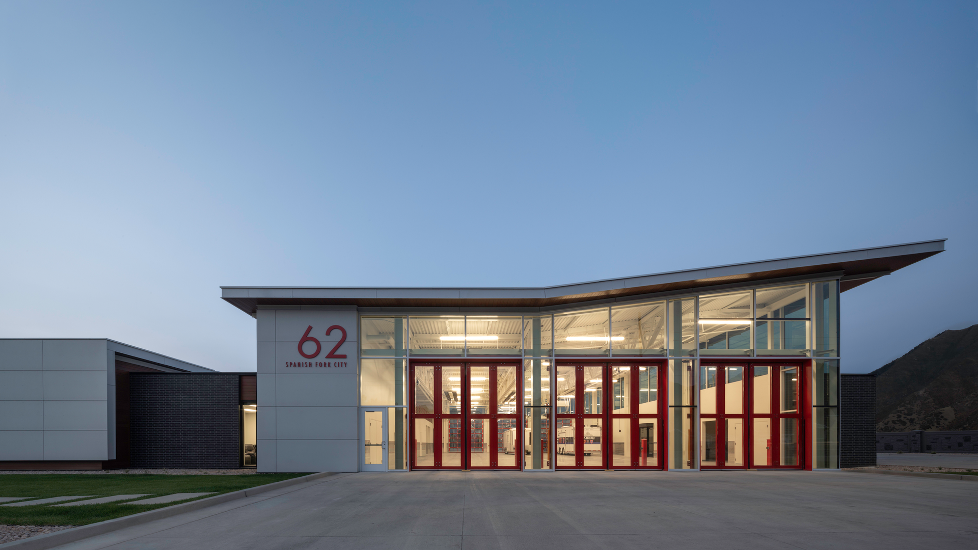 Station 62 Exterior App Bay South Dusk