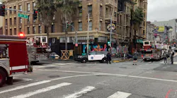 San Francisco firefighters rescued several residents from a building fire.