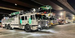 While the entire Baltimore City Fire Department was out of service to attend the funeral of three fallen co-workers, coverage was provided by surrounding MD departments. While the entire Baltimore City Fire Department was out of service to attend the funeral of three fallen co-workers, coverage was provided by surrounding MD departments.