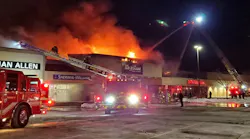 An Ann Arbor strip mall sustained heavy damage after a three-alarm fire tore through the structure.