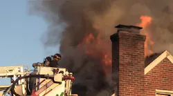 Firefighters from multiple departments battled fire in a two-story dwelling in Elizabethtown.