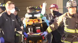 Multiple rescues were made at a two-alarm high-rise fire that injured five people, including three firefighters in Oakland.