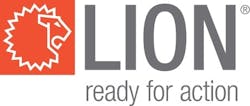Lion Corporate Logo Tagline Red Stamp