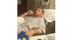 Middletown firefighter Shawn Menear made a big step in his recovery, walking for the first time in two weeks. Middletown firefighter Shawn Menear made a big step in his recovery, walking for the first time in two weeks.