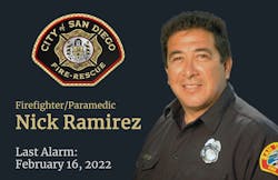San Diego Fire-Rescue Deputy Fire Marshal Nickolas Ramirez.