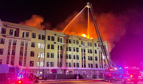 Massive Fire Rips Through OK Apartment Complex | Firehouse