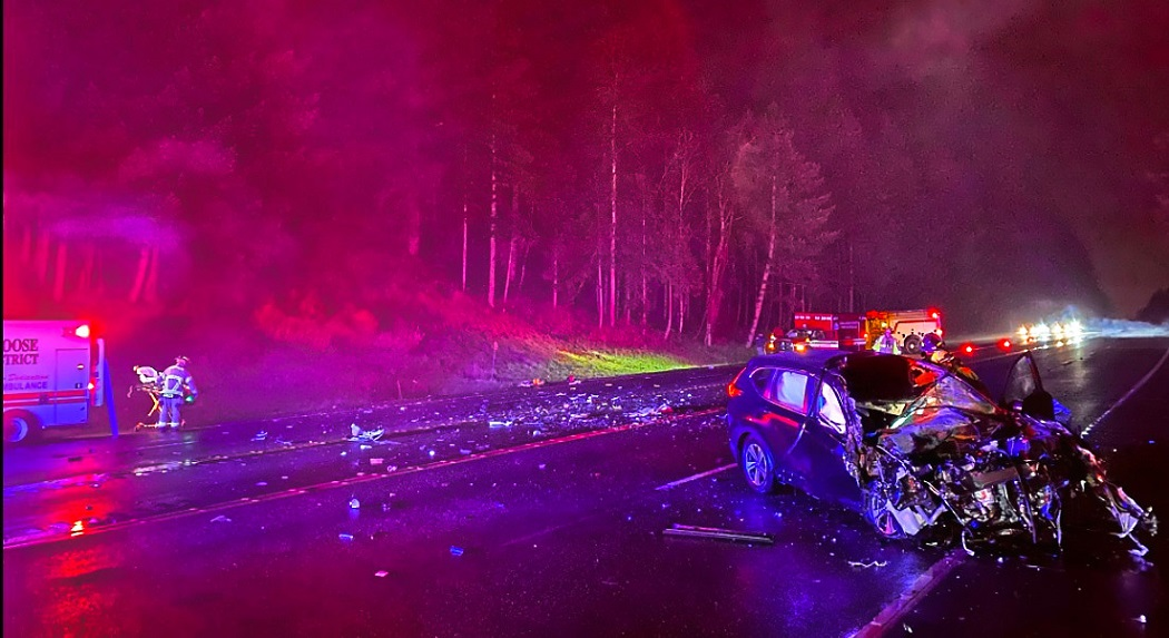 Two Columbia River Fire &amp; Rescue paramedics returning to the station after transporting a patient were injured in a head-on collision.