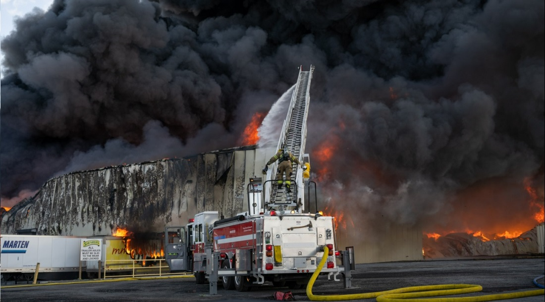 An explosion and fire at Shearer's Foods near Hermiston leveled the building and injured multiple people.