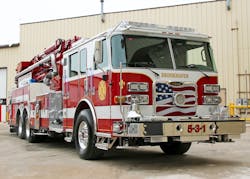 The Brookhaven Fire Department has taken delivery a custom-built Pierce 100&rsquo; Ascendant Aerial Tower.