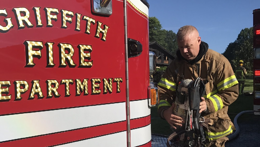 Griffith Volunteer Fire Department Chief James Adam Berry was charged with falsifying fire incident reports.
