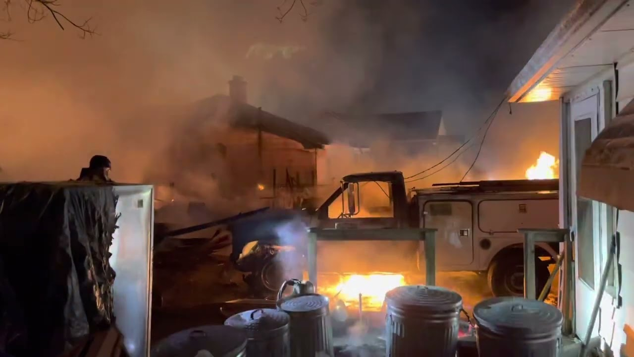 A fire and explosions at a welding shop in Colonie spread to other buildings and multiple dwellings.