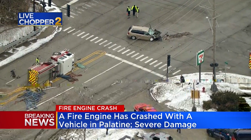 Palantine Fire Apparatus Colission