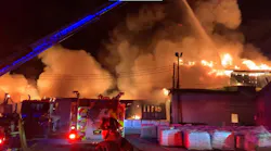 Winston-Salem firefighters were forced to abandon operations due to the possibility of an explosion of up to 600 tons of ammonium nitrate.