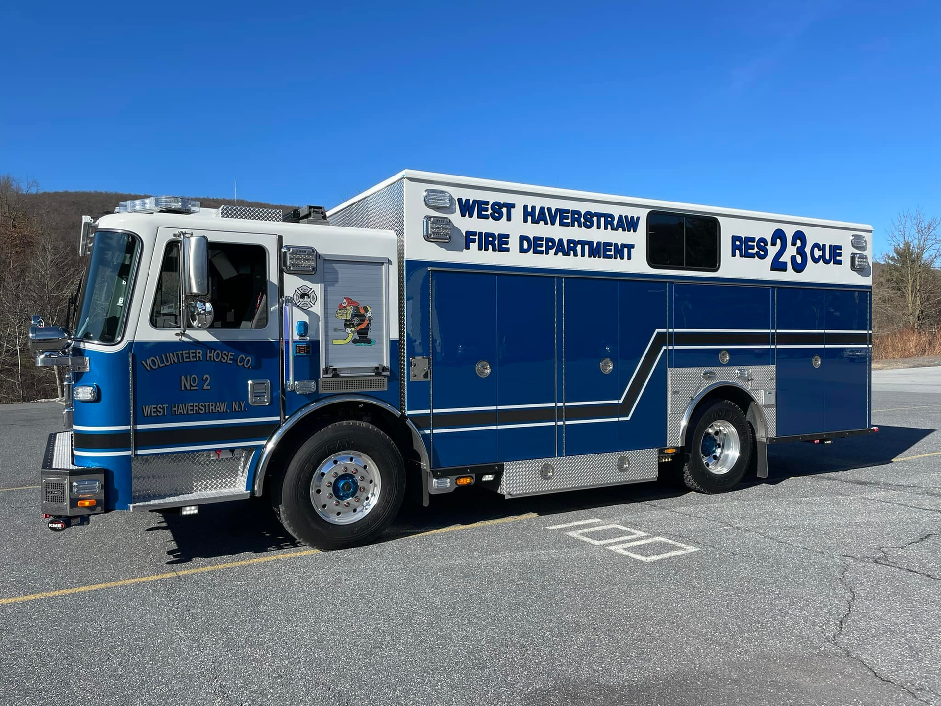 The West Haverstraw Volunteer Fire Company has taken delivery of a custom-built KME heavy rescue.