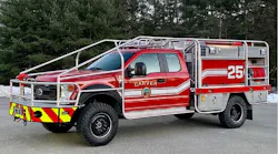 The Carver Fire Department has taken delivery of a custom-built Firematic B.R.A.T. brush/forestry vehicle on a Ford chassis.