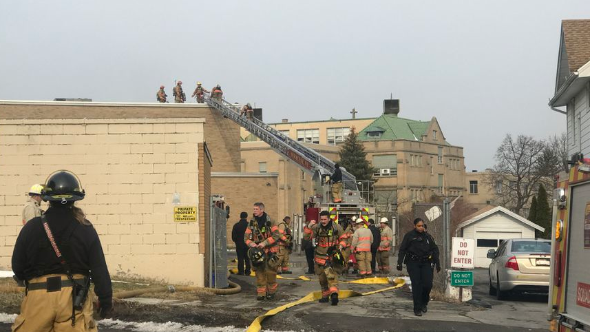 Syracuse firefighters responded to a fire at the former Gingerbread House Preschool and Child Care Center.