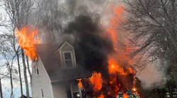 Frederick County firefighters used a defensive attack on the house fire.