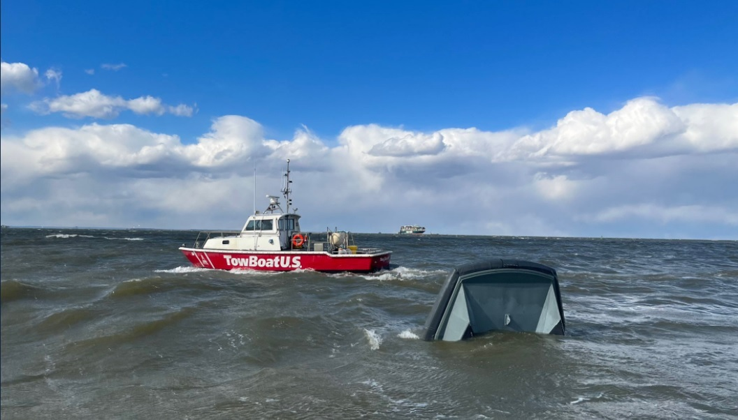 An Anne Arundel County Fire Department boat sank while crew members were conducting training evolutions.