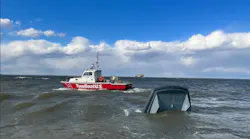 An Anne Arundel County Fire Department boat sank while crew members were conducting training evolutions.