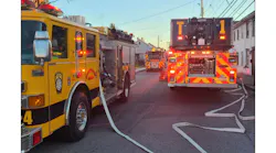 A Chambersburg firefighter sustained minor injuries after being stuck by a vehicle during a call.