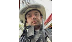Gilbertsville Volunteer firefighter Michael Bynum is still hospitalized after being crushed by a semi while working at an accident.