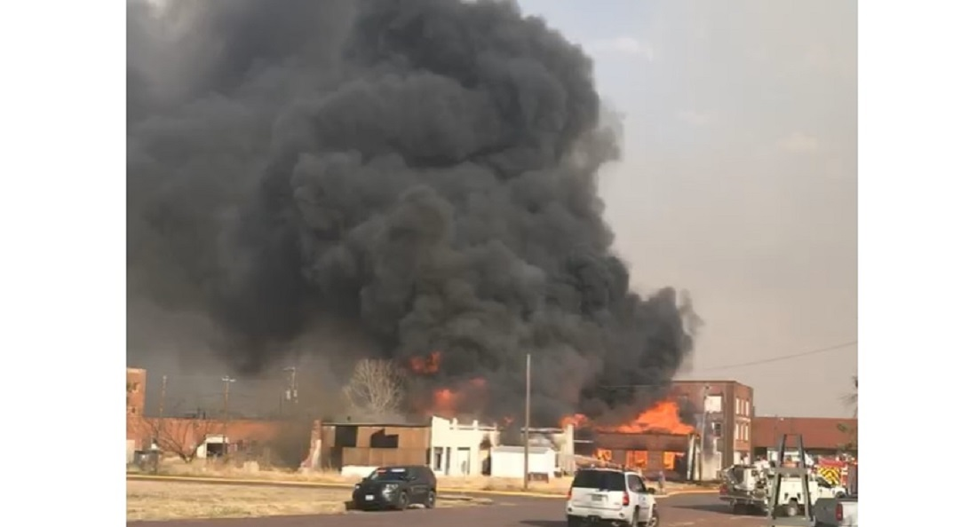 Strong winds fueled a massive fire in the City of Ranger that destroyed multiple structures in the downtown area.