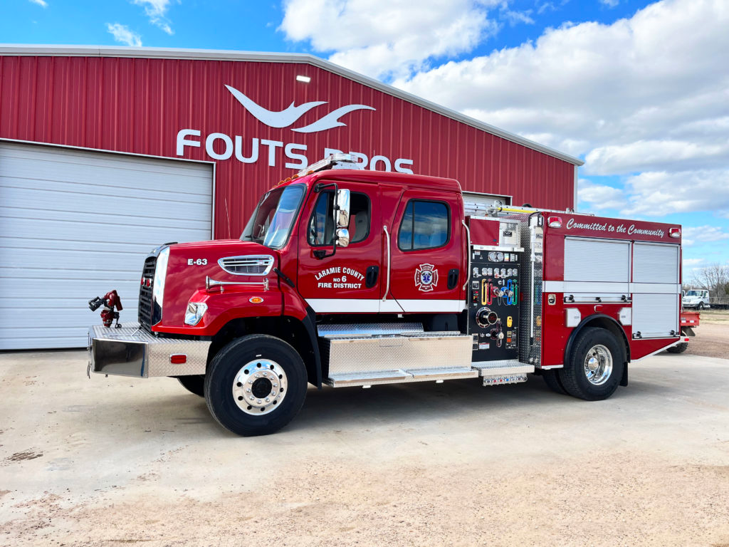 The Laramie County Fire District #6 in Hillsdale has taken delivery of a custom-built Fouts Bros Type 3 brush/wildland apparatus.
