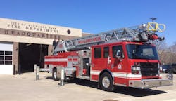 The Highland Park Fire Department has purchased a new aerial ladder after going without one since the previous truck caught fire in 2017. The Highland Park Fire Department has purchased a new aerial ladder after going without one since the previous truck caught fire in 2017.