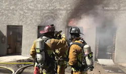 Chula Vista firefighters battled a two-alarm fire that spread through a storage facility damaging multiple units.