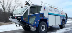 Tapachula International Airport in Mexico has taken delivery of an Oshkosh Airport Products Striker 4x4 ARFF vehicle. Tapachula International Airport in Mexico has taken delivery of an Oshkosh Airport Products Striker 4x4 ARFF vehicle.