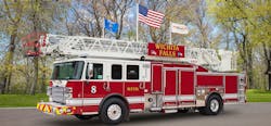 The Wichita Falls Fire Department ordered 11 custom Pierce fire apparatus with expected completion by April 2023. The Wichita Falls Fire Department ordered 11 custom Pierce fire apparatus with expected completion by April 2023.