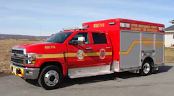 The Upper Montgomery County V.F.D. has taken delivery of a custom-built Swab Wagon Company rescue truck built on a Chevrolet 6500 chassis.
