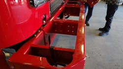 Steel reinforced front bumpers have become a popular option to protect the crew from cab intrusion. Steel reinforced front bumpers have become a popular option to protect the crew from cab intrusion.