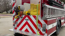 The location of a 1,000-gallon booster tank on Butler County Fire District #8’s Engine 88 was specified low enough so attack line deployment can be carried out from ground level. The location of a 1,000-gallon booster tank on Butler County Fire District #8’s Engine 88 was specified low enough so attack line deployment can be carried out from ground level.