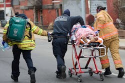 More than a dozen of the 44 civilians who were rescued at the Jan. 9, 2022, high-rise apartment building fire in the Bronx survived because firefighters and EMS personnel provided rapid CPR and administered Cyanokits that are carried by FDNY. More than a dozen of the 44 civilians who were rescued at the Jan. 9, 2022, high-rise apartment building fire in the Bronx survived because firefighters and EMS personnel provided rapid CPR and administered Cyanokits that are carried by FDNY.