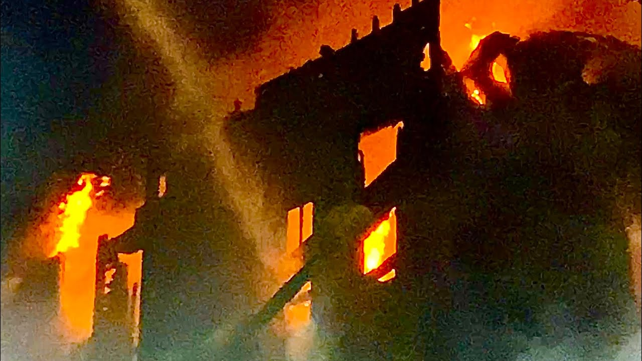 A multiple-alarm fire destroyed a three-story multi-occupancy residence in Sleepy Hollow leaving up to 30 homeless.