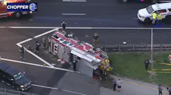 New Castle Fire Apparatus Struck