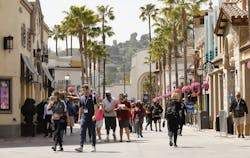 Firefighters rescued 11 people from a ride at Universal Studios Hollywood after a power outage left them stranded. Firefighters rescued 11 people from a ride at Universal Studios Hollywood after a power outage left them stranded.