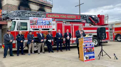 Kenneth Martin, treasurer of CapCOG and president of Upper Allen Township Board of Commissioners explained details about the $2.2 million grant and how all 21 fire companies involved will benefit.
