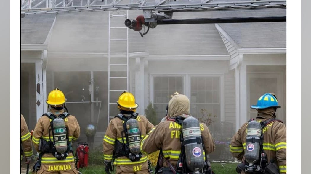 Fire crews from Anne Arundel County and Annapolis Fire Departments rescued a woman in her eighties from a residential fire.