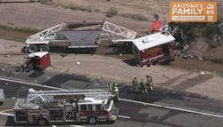 A Salt River Fire Department firefighter was killed, and two others injured in crash between an ambulance and semi-truck.