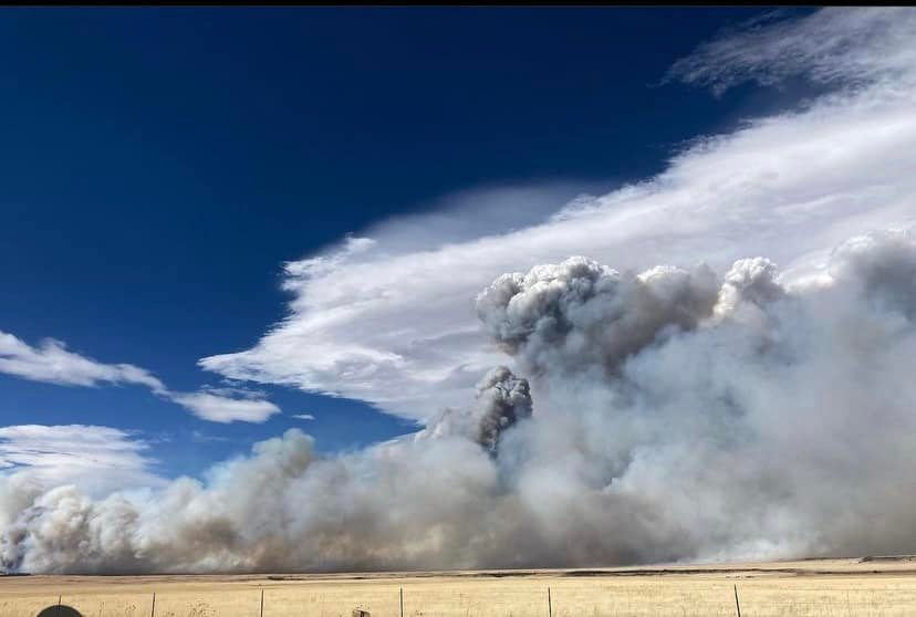 The Cooks Peak Fire in Mora County had more than doubled in size overnight, ballooning to 21,200 acres from 8,000 with zero percent containment.