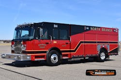 The North Branch Fire Department has taken delivery of a custom-built Custom Fire Apparatus pumper.