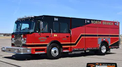 The North Branch Fire Department has taken delivery of a custom-built Custom Fire Apparatus pumper.