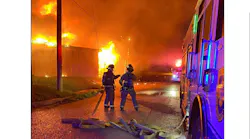One Fort Worth firefighter was injured battling a two-alarm fire in a commercial building fire where the roof collapsed.